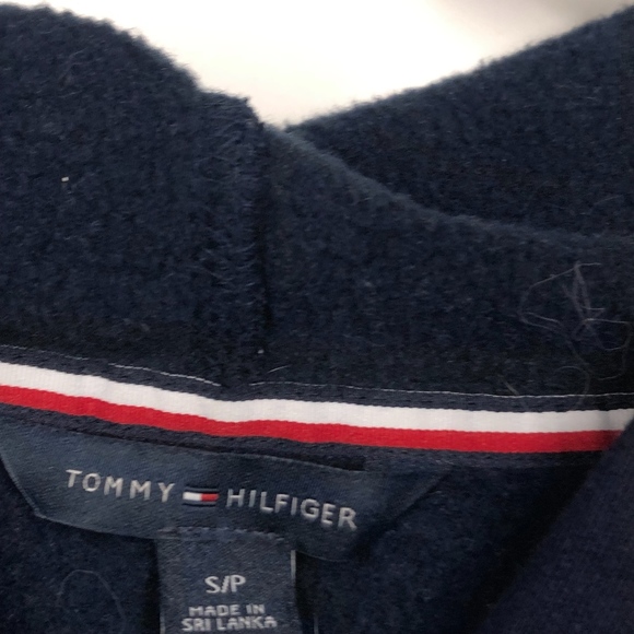 Tommy Hilfiger Blue Red White Colorblock Hoodie - Picture 5 of 7